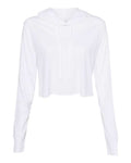 BELLA + CANVAS 8512 Women’s Triblend Crop Long Sleeve Hoodie Tee