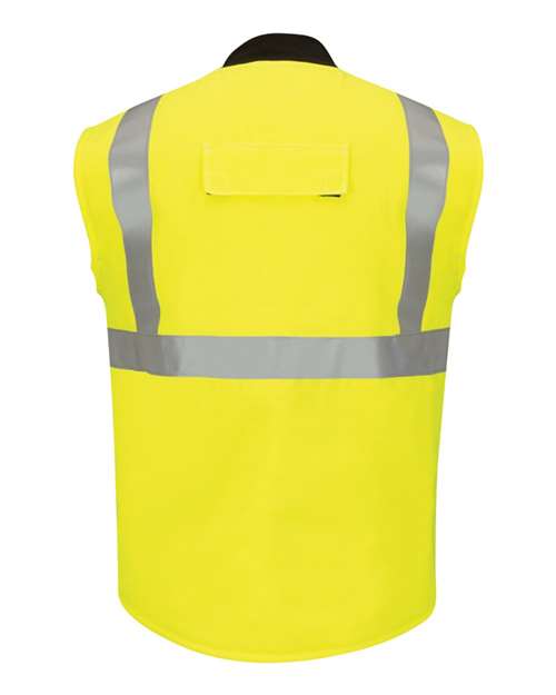Bulwark VMS4HV Men's Hi Vis Insulated Vest with Reflective Trim - CoolTouch®2