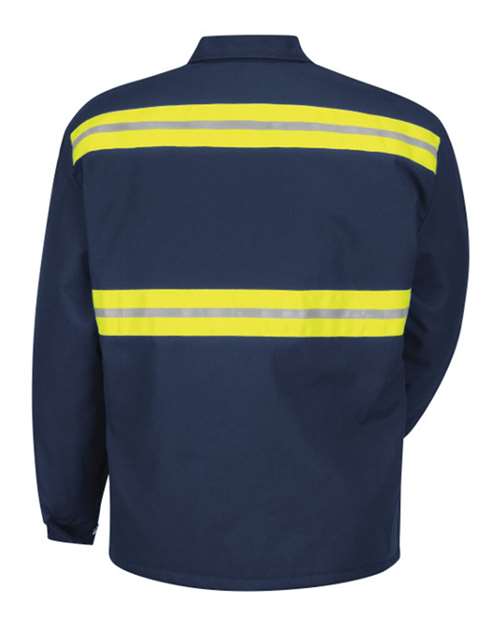 Red Kap JT50ENT Men's Tall Enhanced Visibility Perma-Lined Panel Jacket