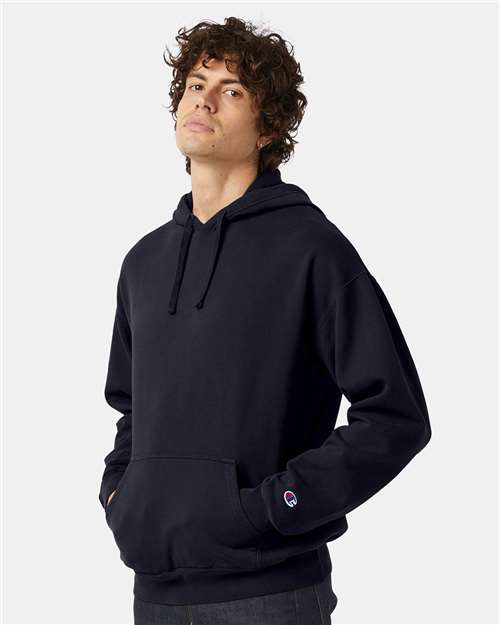 Champion CD450 Unisex Garment-Dyed Hooded Sweatshirt