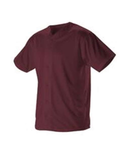 Alleson Athletic 52MBFJY Youth Full Button Lightweight Baseball Jersey