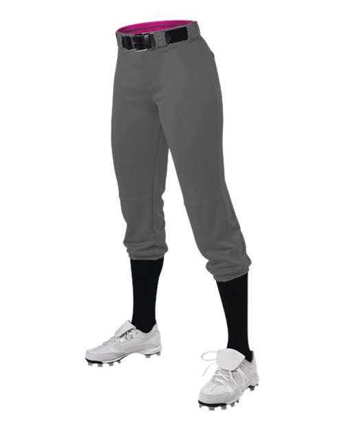 Alleson Athletic 615PSW Women's Premium Fastpitch Softball Pants with Belt Loops