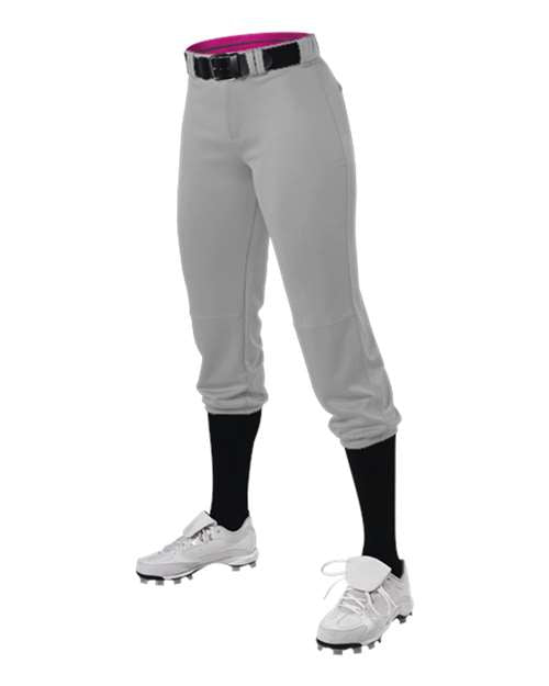 Alleson Athletic 615PSW Women's Premium Fastpitch Softball Pants with Belt Loops