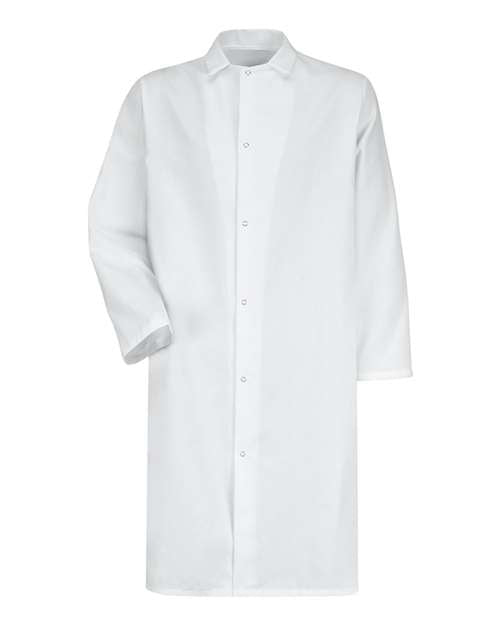Red Kap 4006 Unisex Gripper - Front Butcher Frock - No Pockets