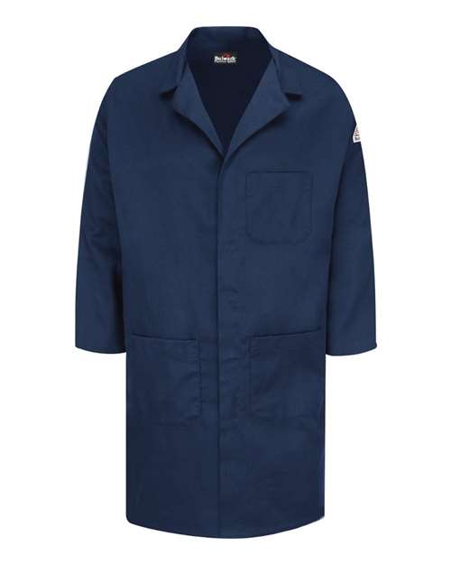 Bulwark KLL6 Men's Concealed Snap Front Lab Coat - EXCEL FR® ComforTouch® - 6 oz.