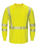 Bulwark SMK8 Men's Hi-Visibility Lightweight Long Sleeve T-Shirt