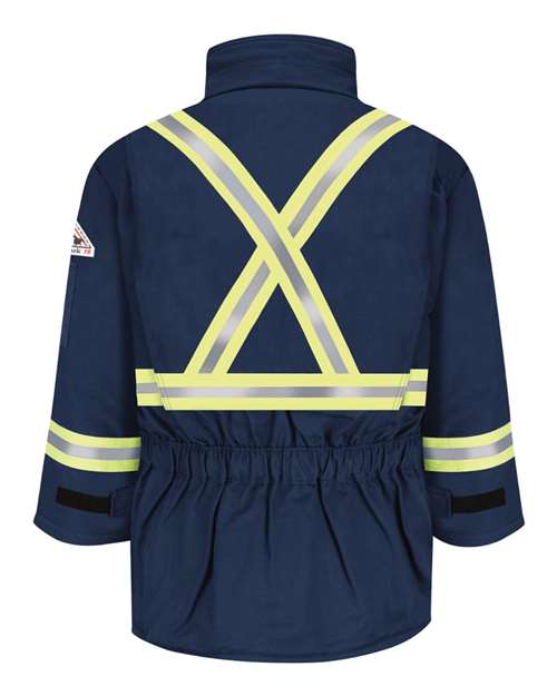 Bulwark JLPC Men's Deluxe Parka With Reflective Trim - EXCEL FR® ComforTouch