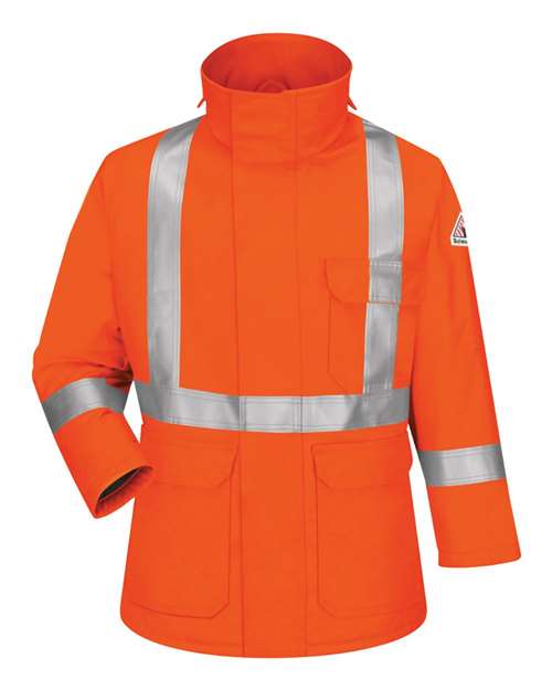 Bulwark JLPC Men's Deluxe Parka With Reflective Trim - EXCEL FR® ComforTouch