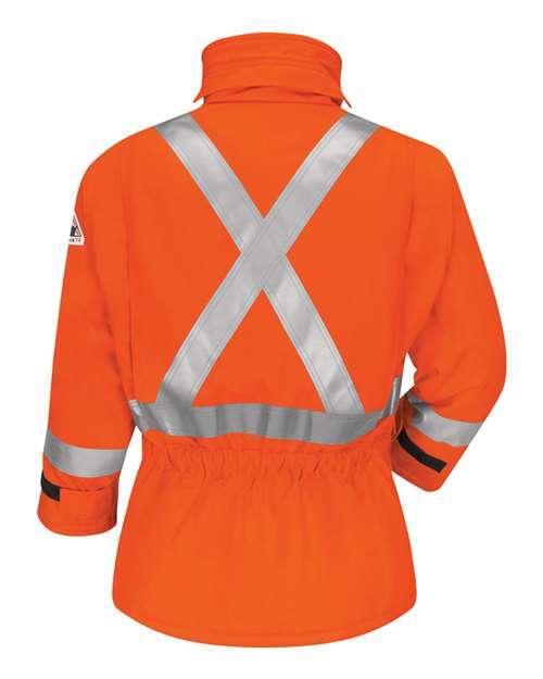 Bulwark JLPCL Men's Long Deluxe Parka With Reflective Trim - EXCEL FR® ComforTouch
