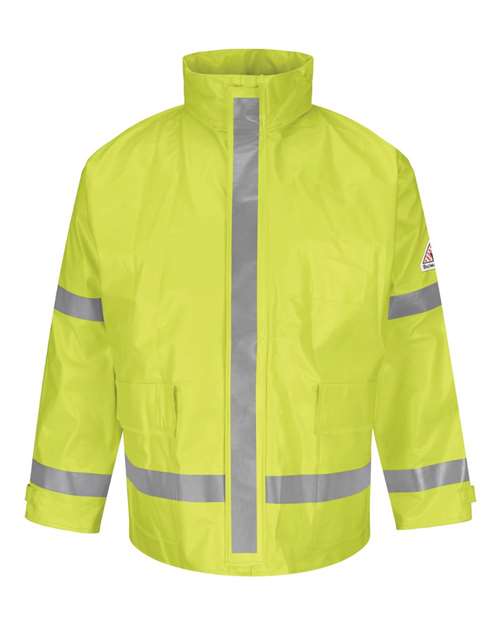 Bulwark JXN6 Men's Hi-Visibility Flame-Resistant Rain Jacket