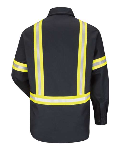 Bulwark SLDTT Men's Tall Enhanced Visibility Uniform Shirt