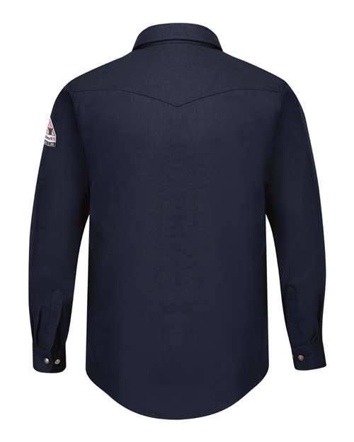 Bulwark SNS2T Men's Tall Snap-Front Uniform Shirt - Nomex® IIIA 4.5 oz.