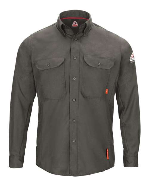 Bulwark QS50T Men's Tall iQ Series® Long Sleeve Comfort Woven Lightweight Shirt