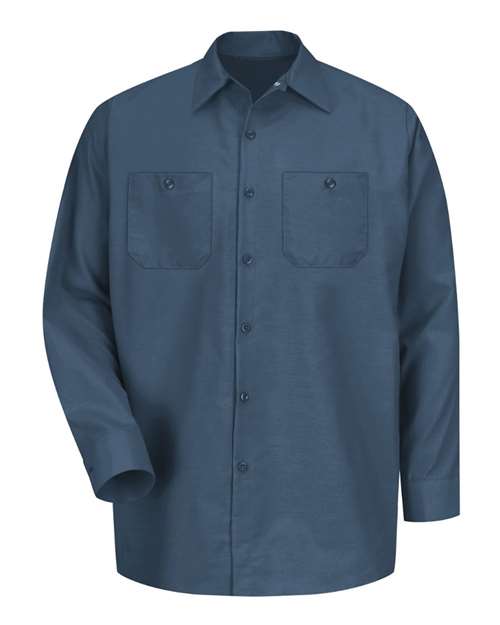 Red Kap SP14T Men's Tall Industrial Long Sleeve Work Shirt
