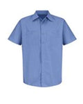 Red Kap SB22T Men's Tall Industrial Stripe Short Sleeve Work Shirt
