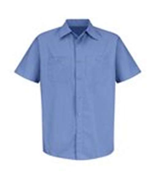 Red Kap SB22T Men's Tall Industrial Stripe Short Sleeve Work Shirt