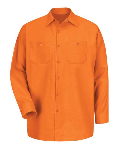 Red Kap SP14T Men's Tall Industrial Long Sleeve Work Shirt