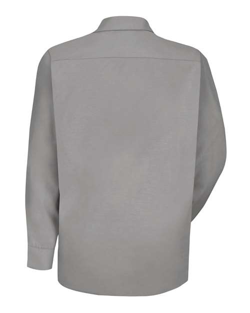 Red Kap SP16T Men's Tall Specialized Pocketless Poplin Long Sleeve Work Shirt