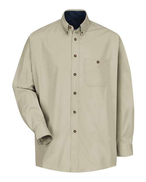 Red Kap SC74 Men's Cotton Contrast Dress Shirt