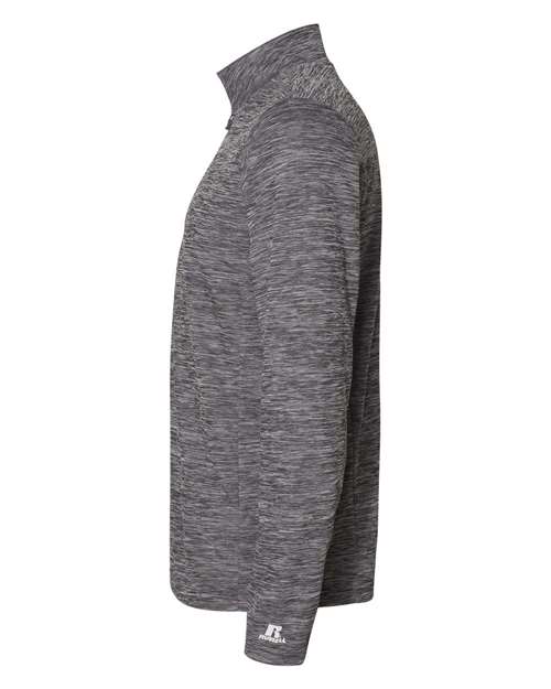 Russell Athletic QZ7EAM Men's Striated Quarter-Zip Pullover