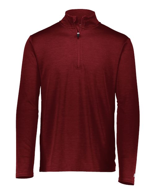 Russell Athletic QZ7EAM Men's Striated Quarter-Zip Pullover
