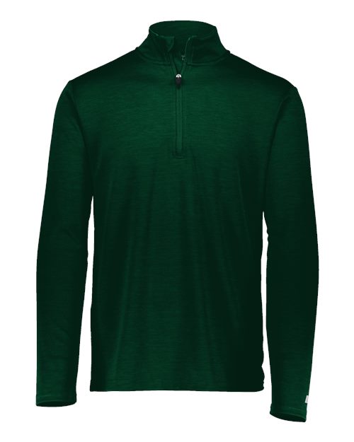 Russell Athletic QZ7EAM Men's Striated Quarter-Zip Pullover