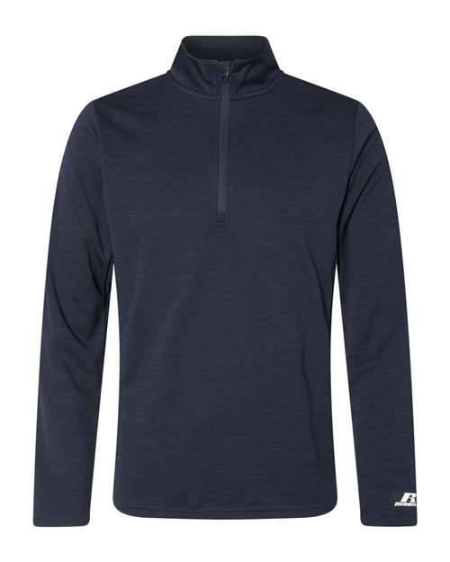 Russell Athletic QZ7EAM Men's Striated Quarter-Zip Pullover