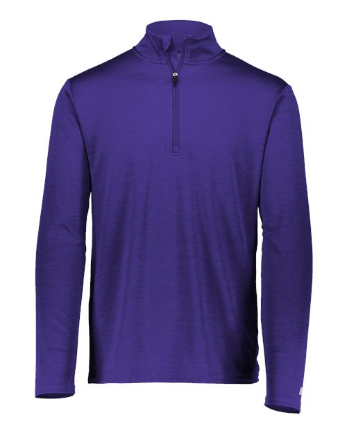 Russell Athletic QZ7EAM Men's Striated Quarter-Zip Pullover