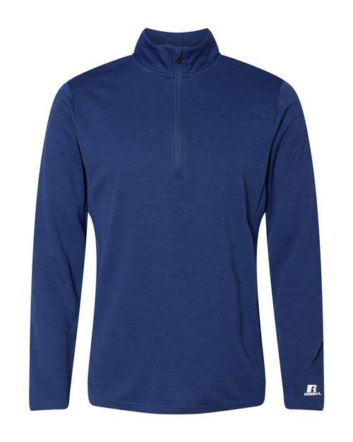 Russell Athletic QZ7EAM Men's Striated Quarter-Zip Pullover