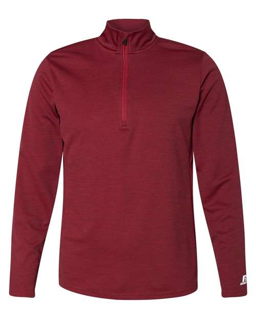 Russell Athletic QZ7EAM Men's Striated Quarter-Zip Pullover