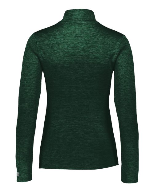 Russell Athletic QZ7EAX Women's Striated Quarter-Zip Pullover