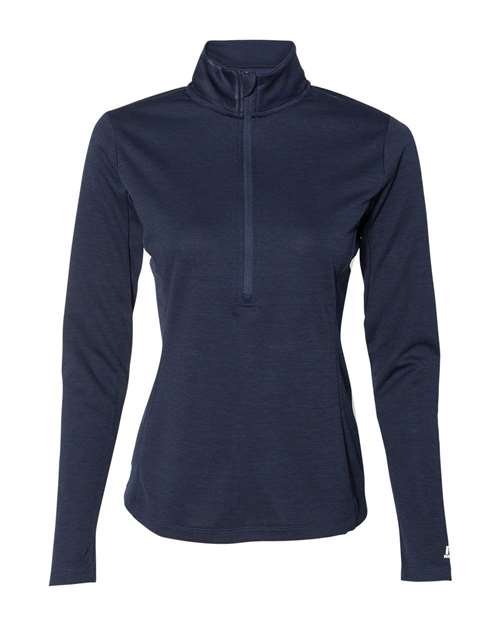 Russell Athletic QZ7EAX Women's Striated Quarter-Zip Pullover