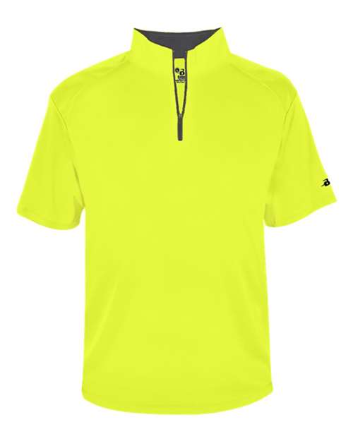 Badger 4199 Men's B-Core Short Sleeve Quarter-Zip