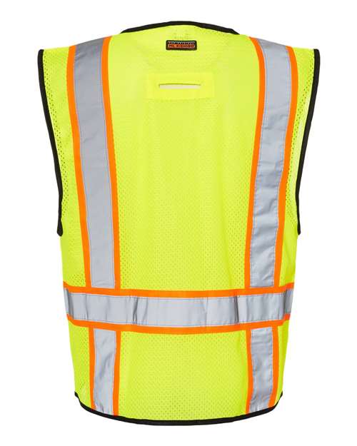 Kishigo 1580-1581 Unisex 6 Pocket Contrast Class 2 Vest