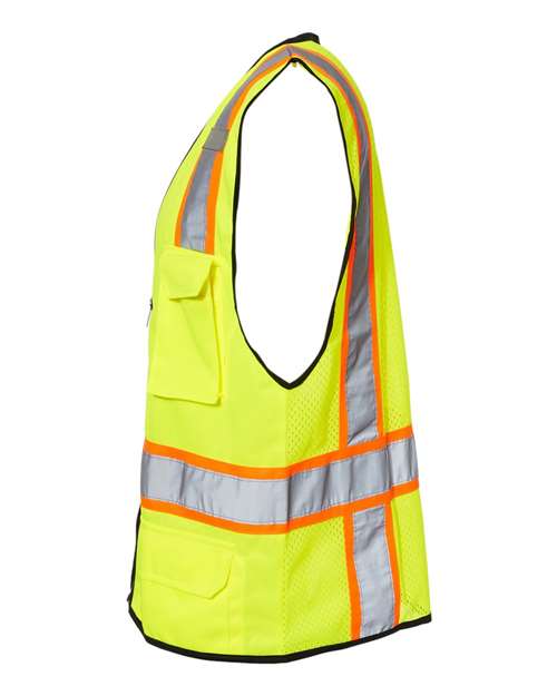Kishigo 1580-1581 Unisex 6 Pocket Contrast Class 2 Vest