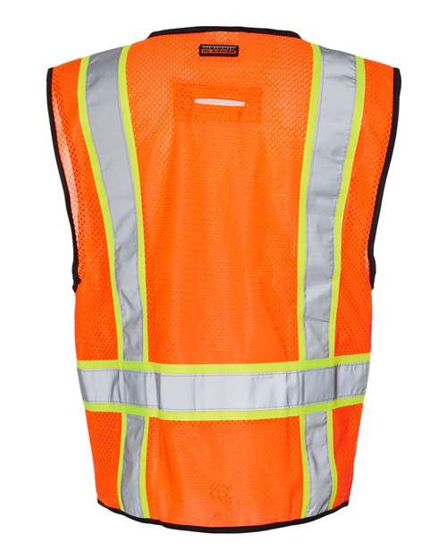 Kishigo 1580-1581 Unisex 6 Pocket Contrast Class 2 Vest