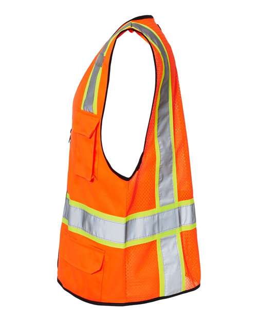 Kishigo 1580-1581 Unisex 6 Pocket Contrast Class 2 Vest