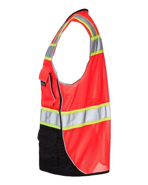 Kishigo 1515-1516 Unisex Premium Black Series® Black Bottom Class 2 Vest
