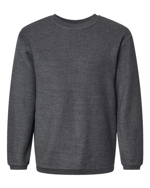 MV Sport 19179 Unisex Corded Crewneck Sweatshirt
