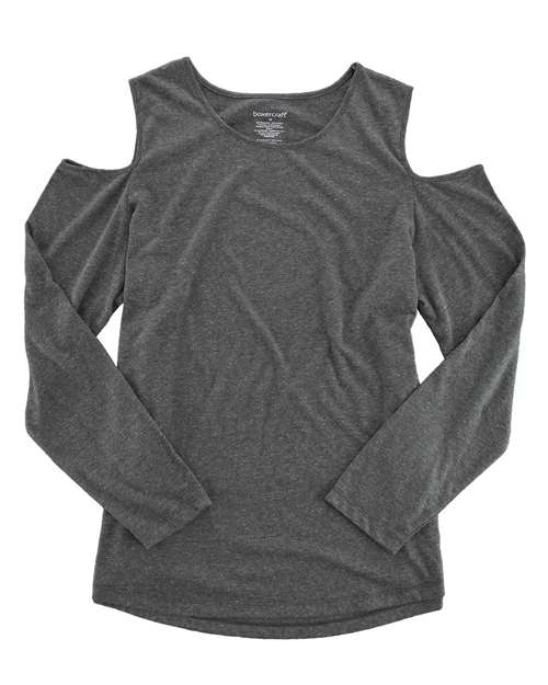 Boxercraft T31 Women's Cold Shoulder Long Sleeve T-Shirt