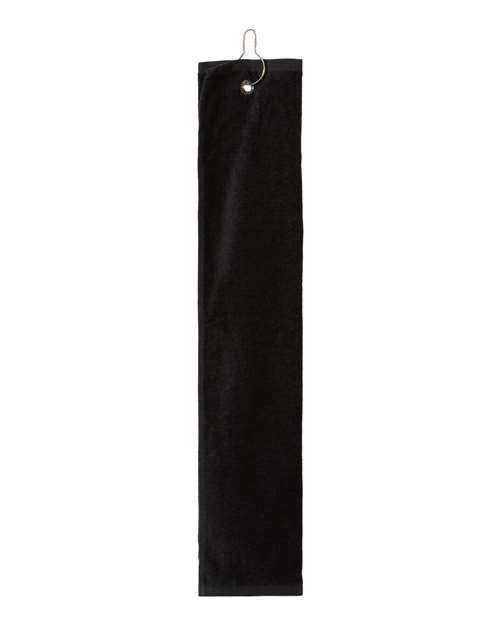 Carmel Towel Company C162523TGH Trifold Golf Towel with Grommet