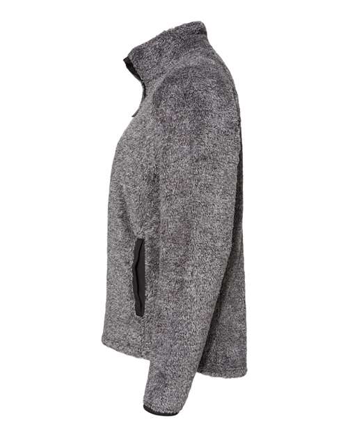 J. America 8463 Women's Boundary Shag Frosty Sherpa Full-Zip