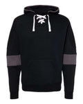 J. America 8832 Men's Sport Lace Colorblocked Fleece Hooded Sweatshirt