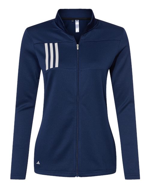 Adidas A483 Women's 3-Stripes Double Knit Full-Zip Jacket
