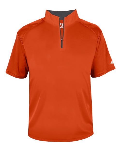 Badger 4199 Men's B-Core Short Sleeve Quarter-Zip
