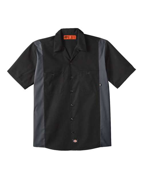 Dickies LS524 Men's Industrial Colorblocked Short Sleeve Shirt