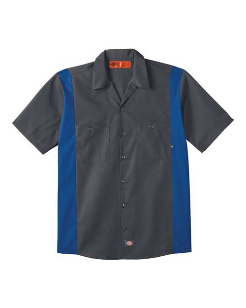 Dickies LS524 Men's Industrial Colorblocked Short Sleeve Shirt