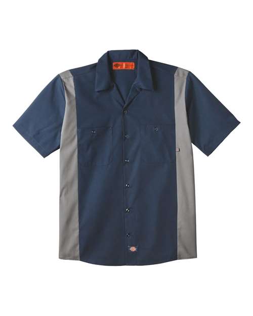 Dickies LS524T Men's Tall Industrial Colorblocked Short Sleeve Shirt