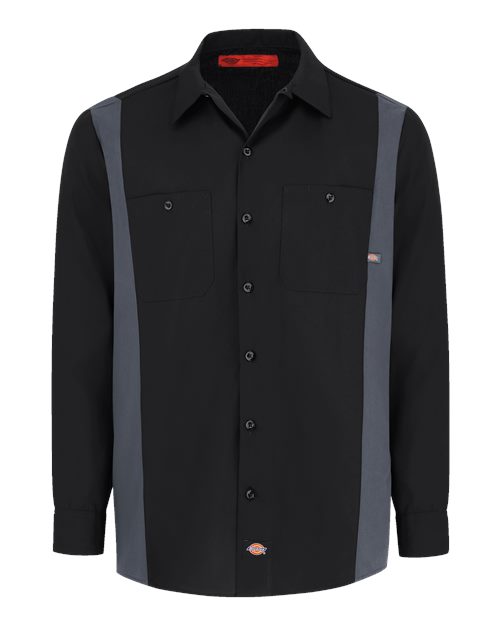 Dickies 5524T Men's Tall Industrial Colorblocked Long Sleeve Shirt