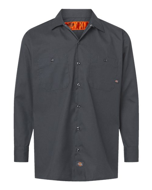 Dickies L535T Men's Tall Industrial Long Sleeve Work Shirt